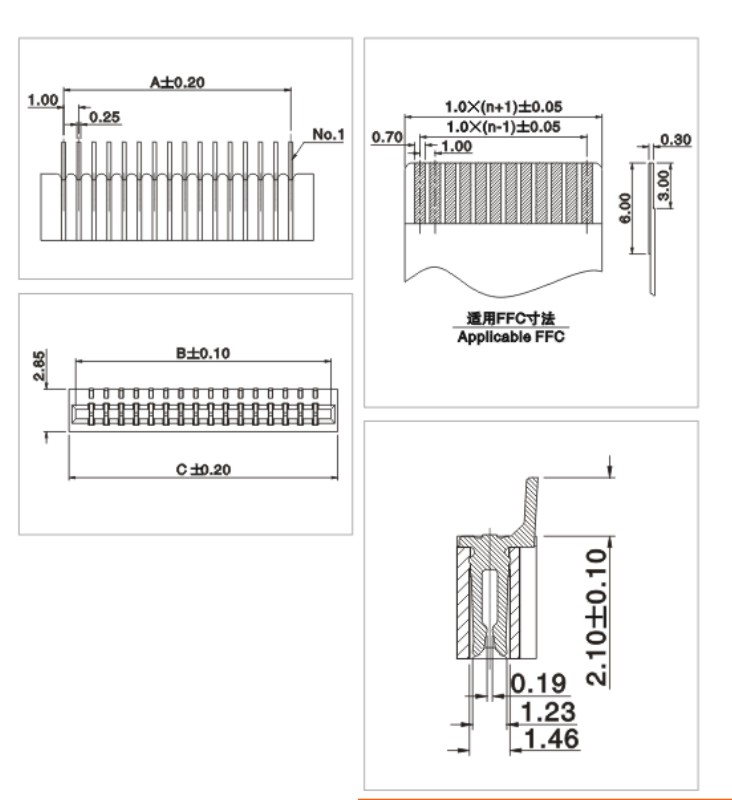 1.0mm Pitch FPC ZIF Horizontal SMT Dual-Contact Connector & from China Manufacturers 1.0mm Pitch FPC ZIF Horizontal SMT Dual-Contact Connector & from China Manufacturers
