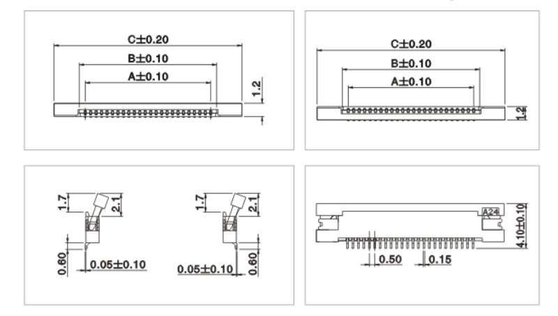 0.5Pitch SMT FPC Connector 0.5Pitch SMT FPC Connector from China manufacturer - Connector