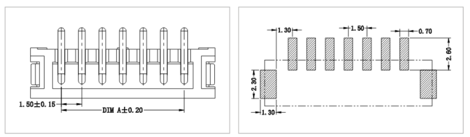 1.5mm Pitch Vertical SMT Pin Header with Cover 1.5mm Pitch Vertical SMT Pin Header with Cover