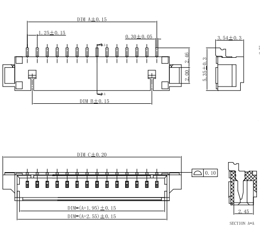 1.25mm Pitch Horizontal SMT Pin Socket-10-10_135742_702 1.25mm Pitch Horizontal SMT Pin Socket-10-10_135742_702