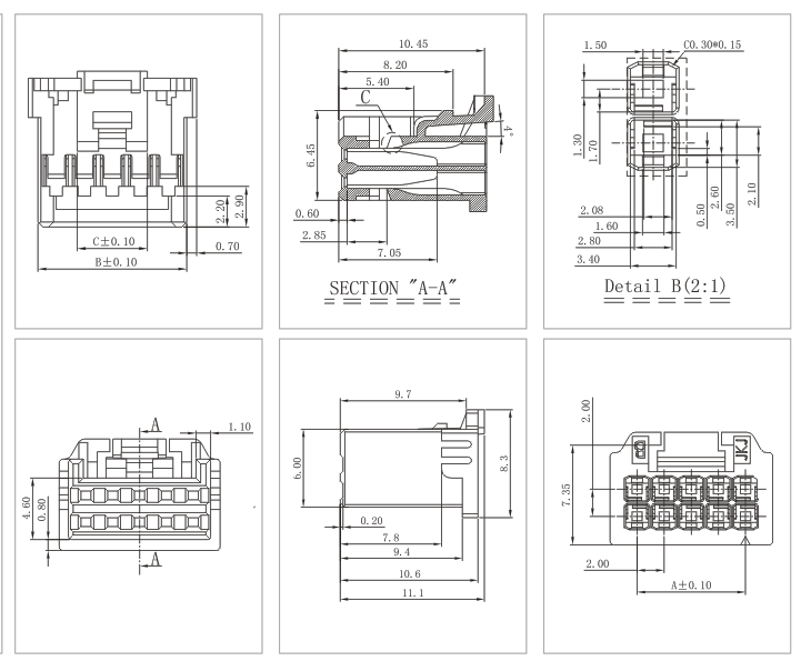 2.0mm Pitch Right-angle Socket Header Compatible 2.0mm Pitch Right-angle Socket Header Compatible