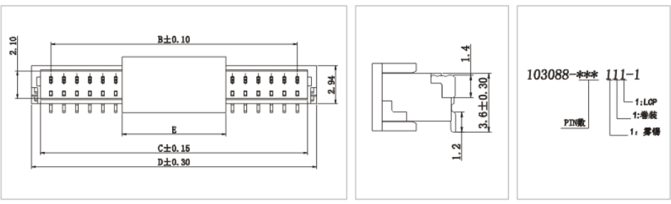 1.0mm Pitch Vertical Connector 1.0mm Pitch Vertical Connector