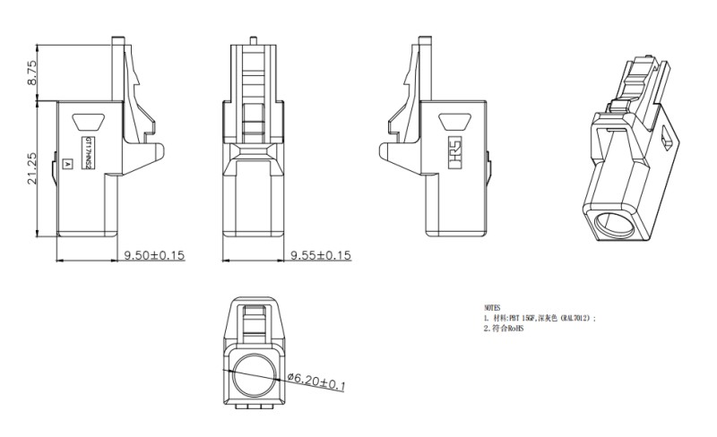 [GT17HNS2-4DS-2C(A-D)] GT17 Cable End 4P Housing from China manufacturer - Connector