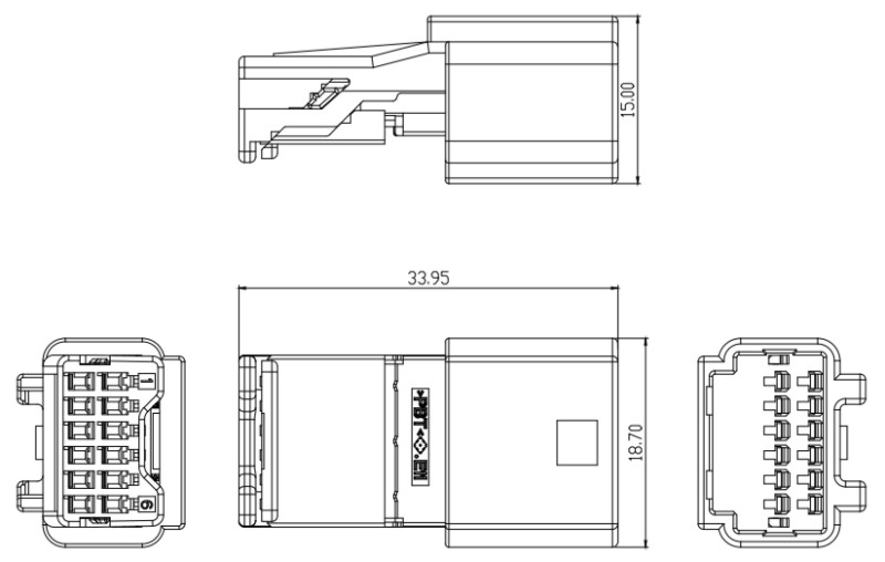 [6098-5277] 2.2Pitch 12P Female Housing