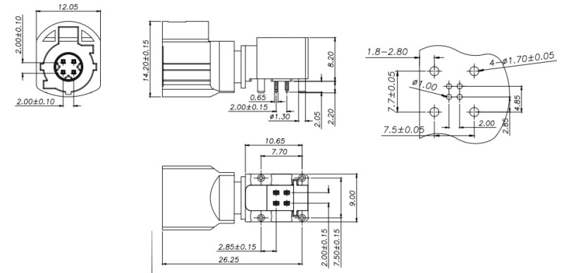 [HSDNXRPPCB18X] HSD 4pitch Horizontal Connector from China manufacturer - Connector