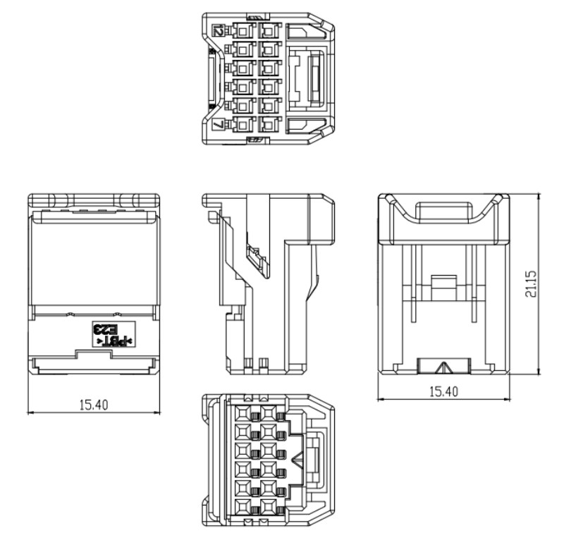 [6098-5275] 2.2Pitch 12P Male Housing - Quality Wire Connector